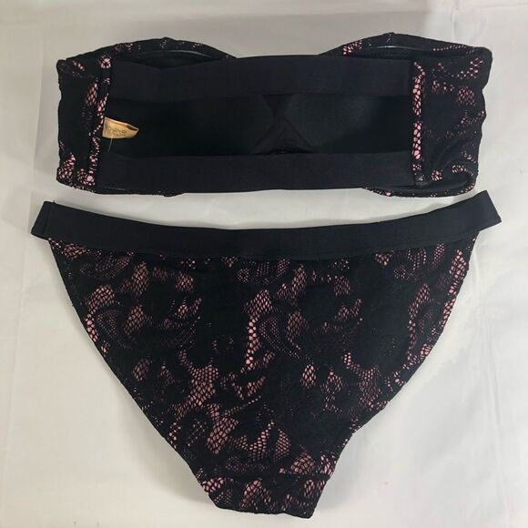 Bond - Eye Bandeau Bikini Set with Lace Overlay - Picture 8 of 8